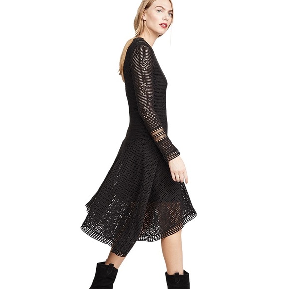 NWT See by Chloe Crochet Asymmetrical Dress - Picture 3 of 16